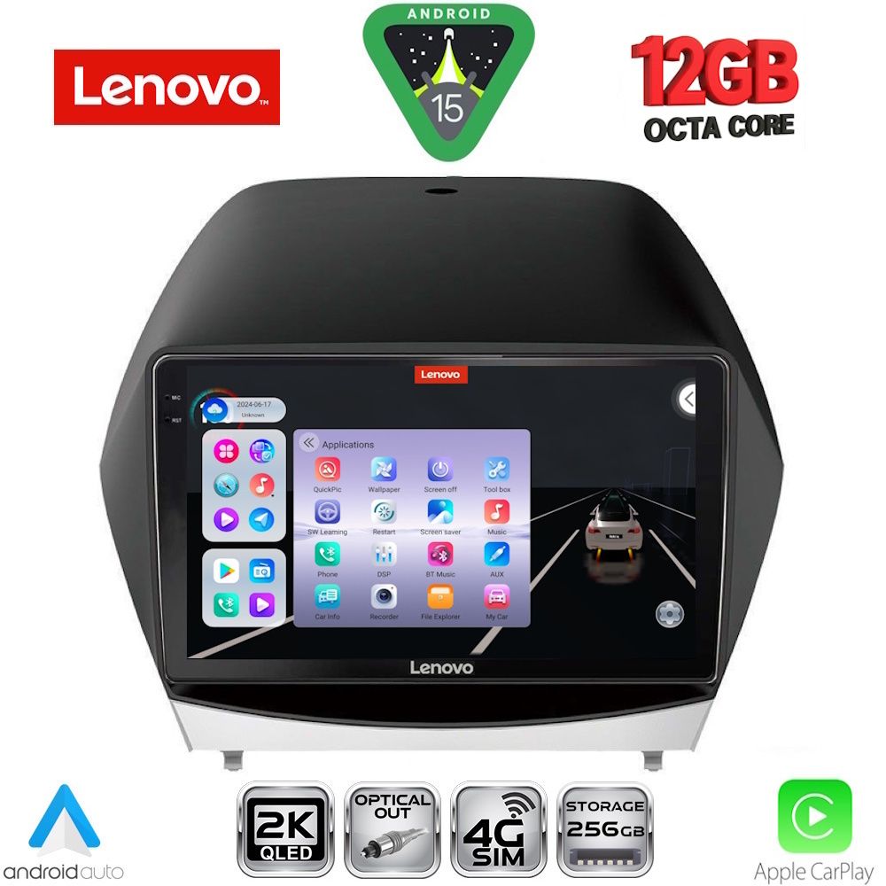 Βλησαρούλης Car Center - LENOVO SSZ 12235_CPA (10inc) MULTIMEDIA TABLET for HYUNDAI iX35  mod. 2010-2015