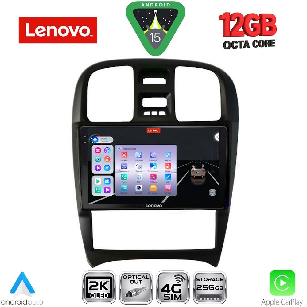 Βλησαρούλης Car Center - LENOVO SSZ 12247_CPA (9inc) MULTIMEDIA TABLET for HYUNDAI SONATA mod. 2000-2006