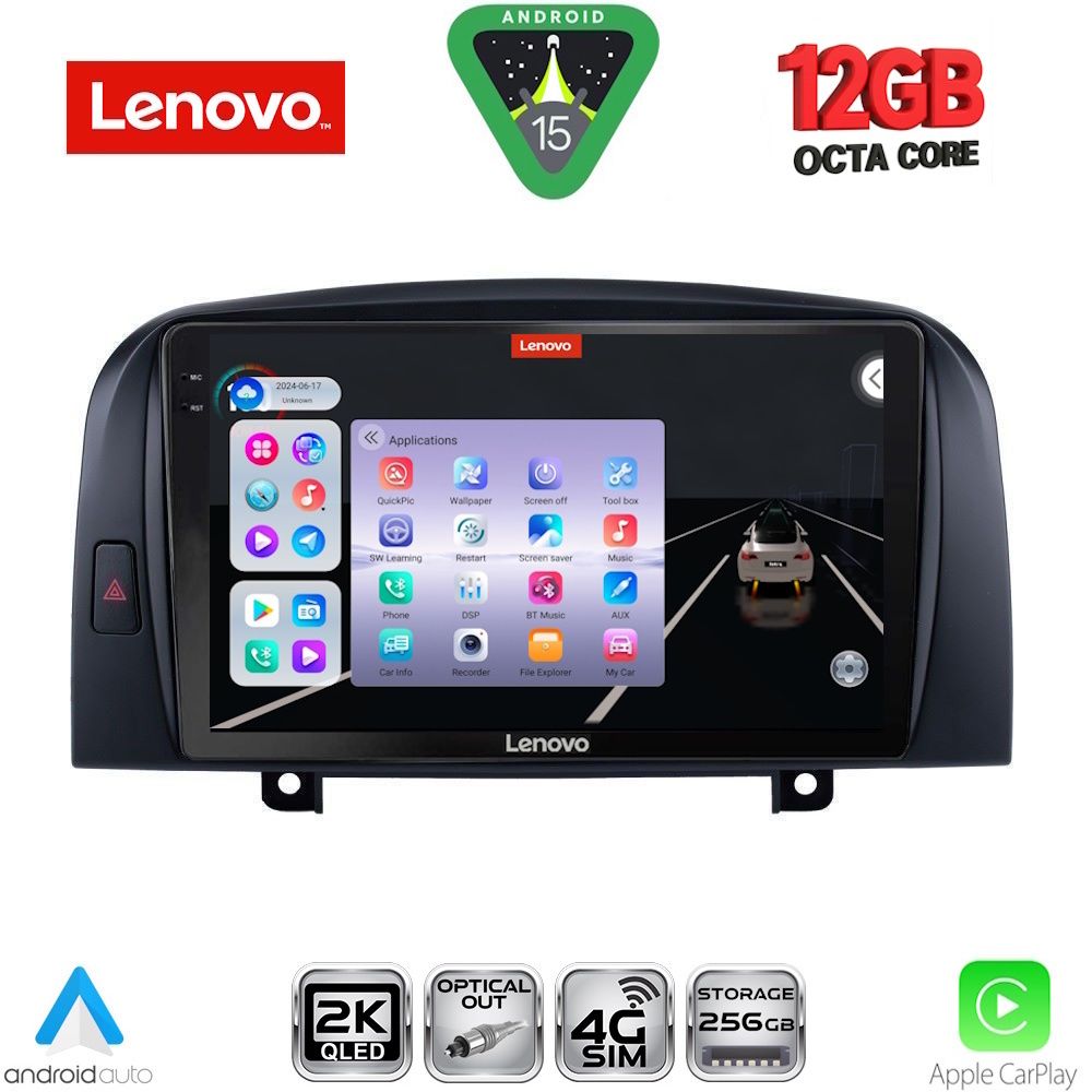Βλησαρούλης Car Center - LENOVO SSZ 12248_CPA (9inc) MULTIMEDIA TABLET for HYUNDAI  SONATA mod. 2006-2009
