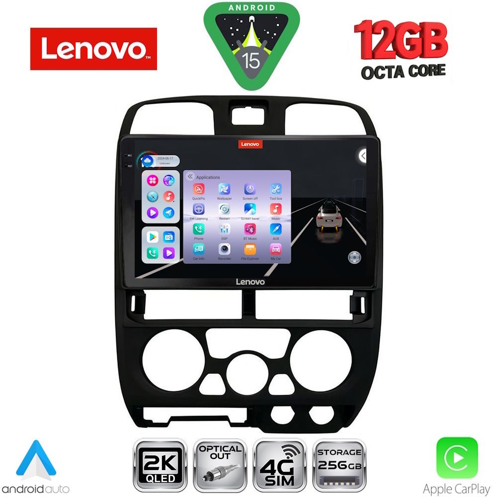 Βλησαρούλης Car Center - LENOVO SSZ 12253BL_CPA (9inc) MULTIMEDIA TABLET for ISUZU D-MAX mod. 2002-2008 (BLACK)