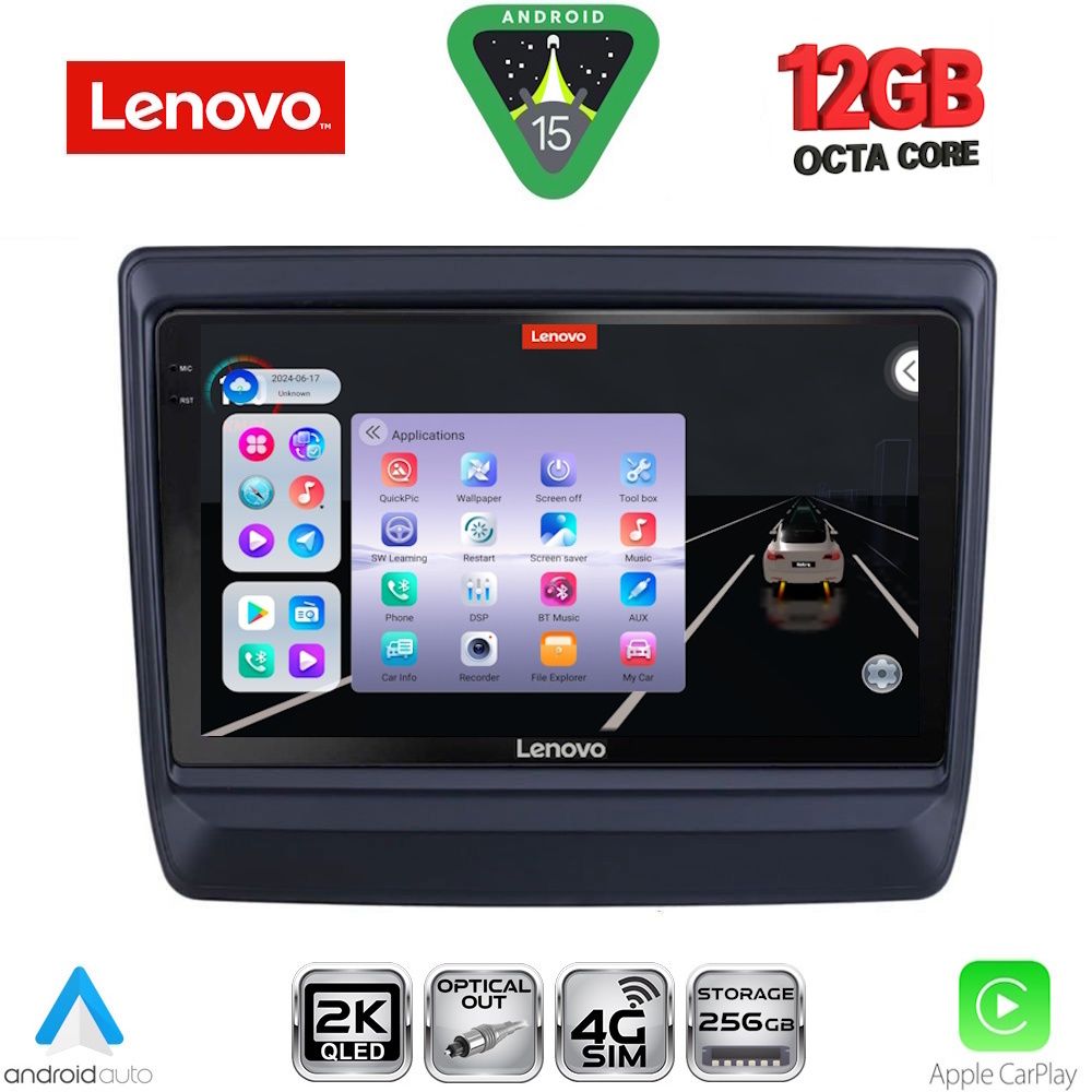 Βλησαρούλης Car Center - LENOVO SSZ 12256_CPA (9inc) MULTIMEDIA TABLET for ISUZU DMAX mod. 2020-2026