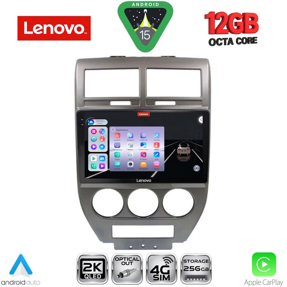 Βλησαρούλης Car Center - LENOVO SSZ 12276_CPA (10inc) MULTIMEDIA TABLET for JEEP COMPASS - PATRIOT mod. 2007-2016