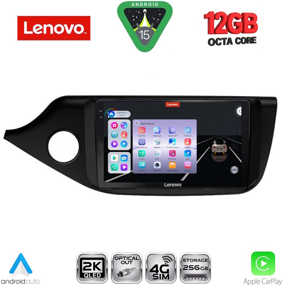 Βλησαρούλης Car Center - LENOVO SSZ 12302_CPA (9inc) MULTIMEDIA TABLET for KIA CEED mod. 2012-2018