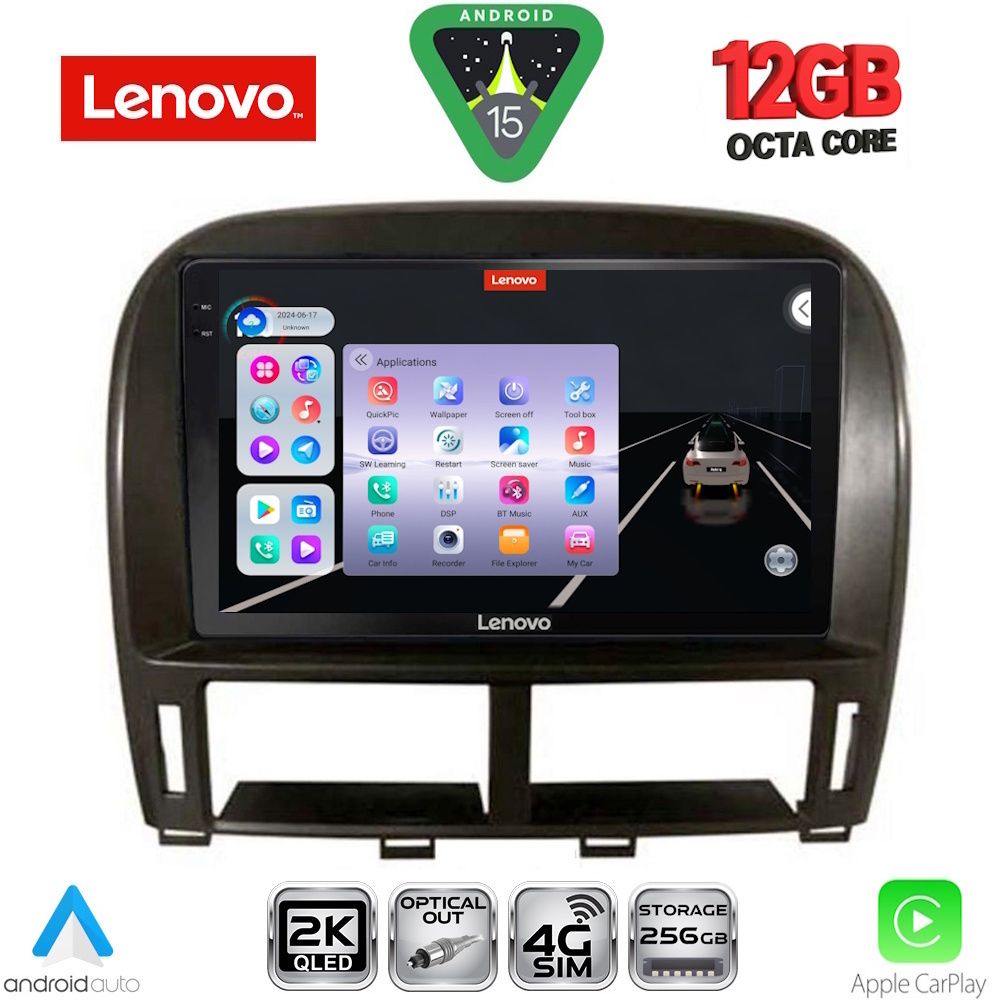 Βλησαρούλης Car Center - LENOVO SSZ 12343_CPA (9inc) MULTIMEDIA TABLET for LEXUS LS 430 – XF 430 mod. 2000-2006