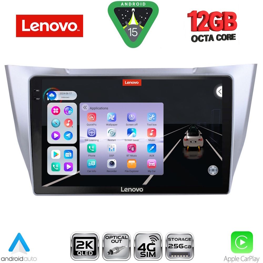 Βλησαρούλης Car Center - LENOVO SSZ 12345SL_CPA (10inc) MULTIMEDIA TABLET for LEXUS RX 300 – 400 mod. 2003-2008