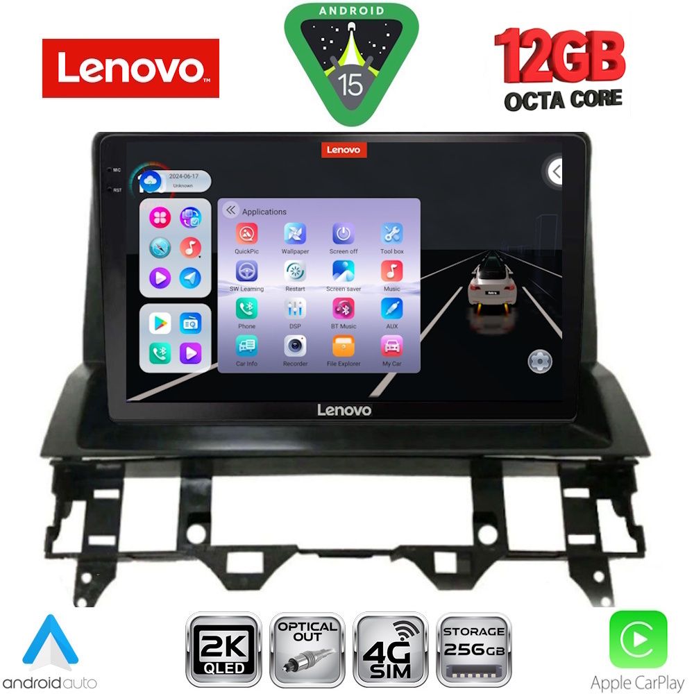 Βλησαρούλης Car Center - LENOVO SSZ 12376_CPA DASH (10inc) MULTIMEDIA TABLET for MAZDA 6 mod. 2002-2008