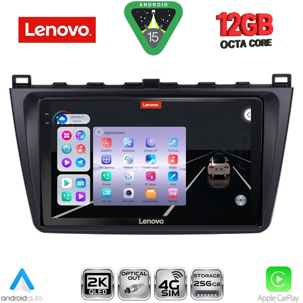 Βλησαρούλης Car Center - LENOVO SSZ 12377_CPA (9inc) MULTIMEDIA TABLET for MAZDA 6 mod. 2008-2012
