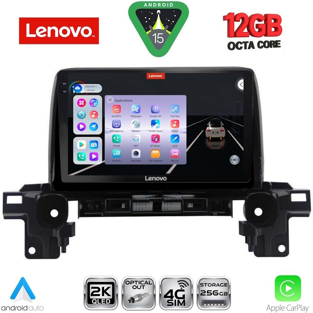 Βλησαρούλης Car Center - LENOVO SSZ 12381_CPA (9inc) MULTIMEDIA TABLET for MAZDA CX5 mod. 2017-2025