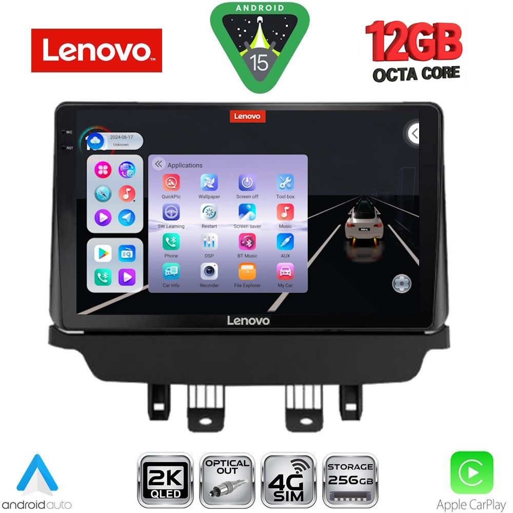 Βλησαρούλης Car Center - LENOVO SSZ 12384_CPA (9inc) MULTIMEDIA TABLET for MAZDA CX3 mod. 2014-2023