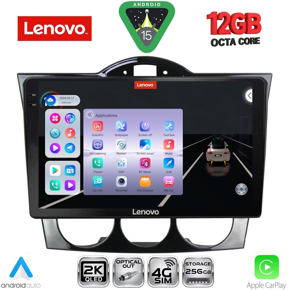 Βλησαρούλης Car Center - LENOVO SSZ 12394_CPA (9inc) MULTIMEDIA TABLET for MAZDA RX8 mod. 2001-2008