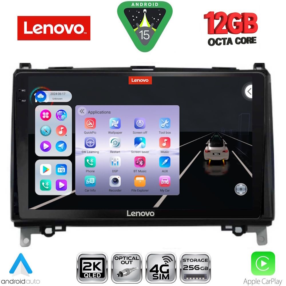 Βλησαρούλης Car Center - LENOVO SSZ 12400_CPA (9inc) MULTIMEDIA TABLET for MERCEDES A – B -SPRINTER – VITO mod. 2007-2020