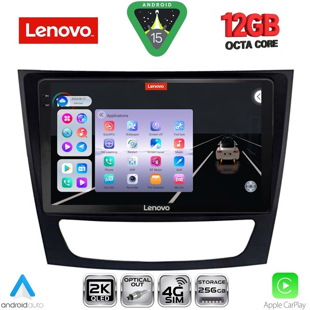 Βλησαρούλης Car Center - LENOVO SSZ 12408_CPA (9inc) MULTIMEDIA TABLET for MERCEDES E (W211) – CLS (W219) mod. 2003-2009