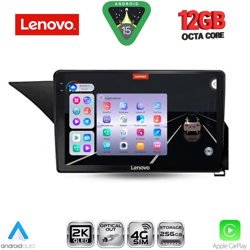 Βλησαρούλης Car Center - LENOVO SSZ 12410_CPA (10inc) MULTIMEDIA TABLET for MERCEDES E (W212) mod. 2012-2014 (NTG 4.5)
