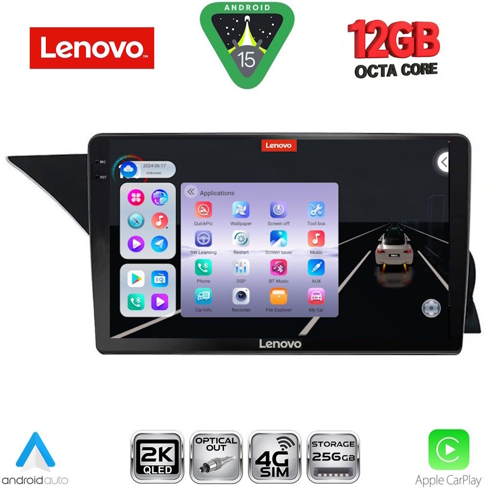Βλησαρούλης Car Center - LENOVO SSZ 12412_CPA (NTG 4.5) (9inc) MULTIMEDIA TABLET for MERCEDES GLK (X204) mod. 2013-2017