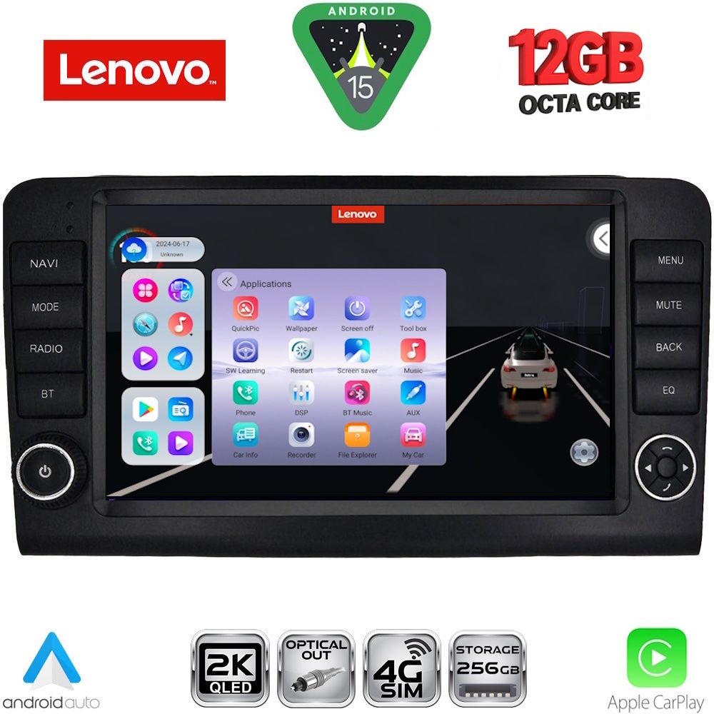 Βλησαρούλης Car Center - LENOVO SSZ 12416_CPA (9inc) MULTIMEDIA TABLET for MERCEDES ML (W164) – GL (X164) mod. 2005-2011