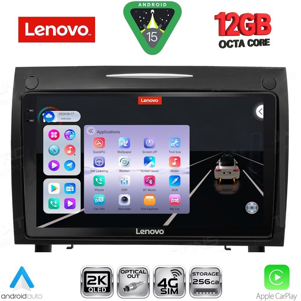 Βλησαρούλης Car Center - LENOVO SSZ 12419_CPA (9inc) MULTIMEDIA TABLET for MERCEDES SLK R171 mod. 2004-2010