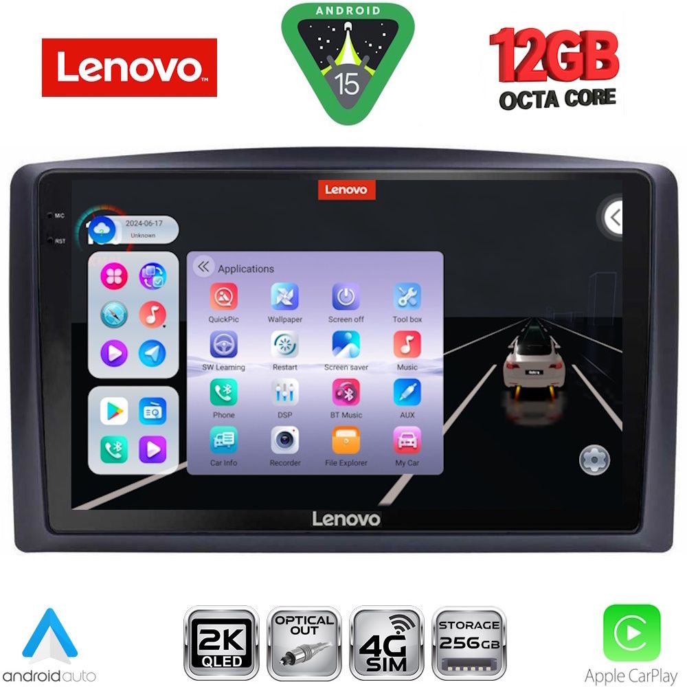 Βλησαρούλης Car Center - LENOVO SSZ 12421_CPA (10inc) MULTIMEDIA TABLET for MERCEDES VITO – VIANO  (W447) mod. 2015-2022