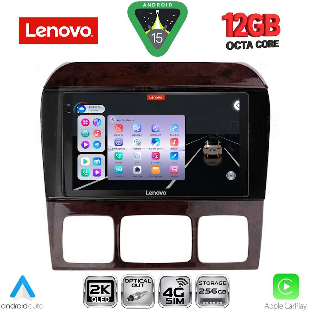 Βλησαρούλης Car Center - LENOVO SSZ 12426_CPA (9inc) MULTIMEDIA TABLET for MERCEDES  S  W220  mod. 1998-2005