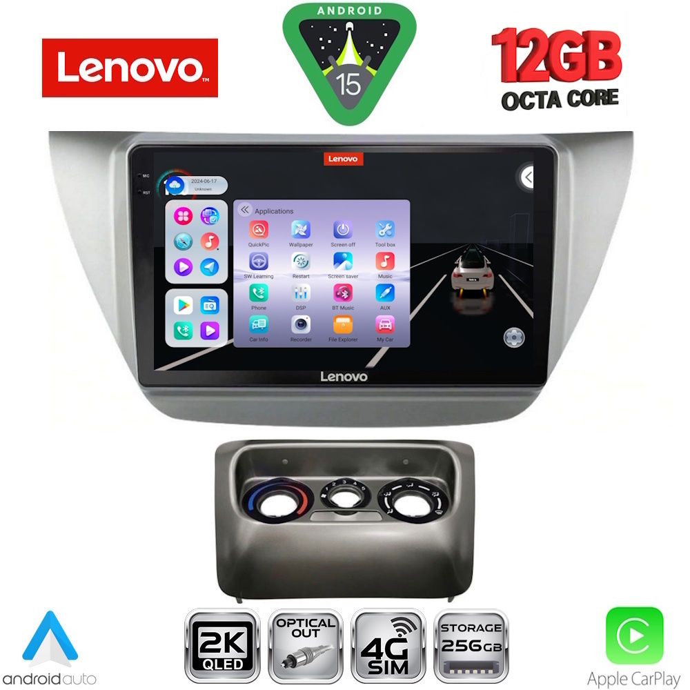 Βλησαρούλης Car Center - LENOVO SSZ 12433_CPA (9inc) MULTIMEDIA TABLET for MITSUBISHI LANCER mod. 2000-2007