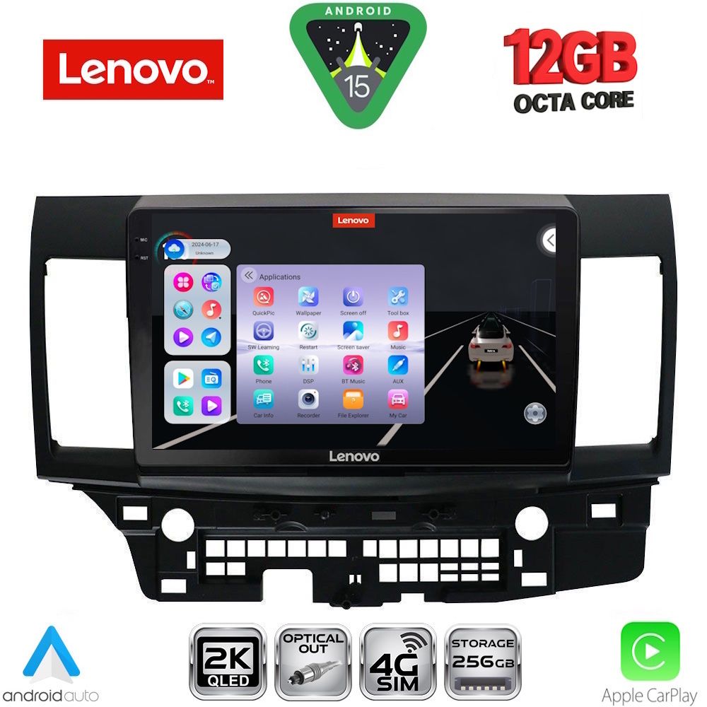 Βλησαρούλης Car Center - LENOVO SSZ 12434_CPA (10inc) MULTIMEDIA TABLET for MITSUBISHI LANCER mod. 2008-2017