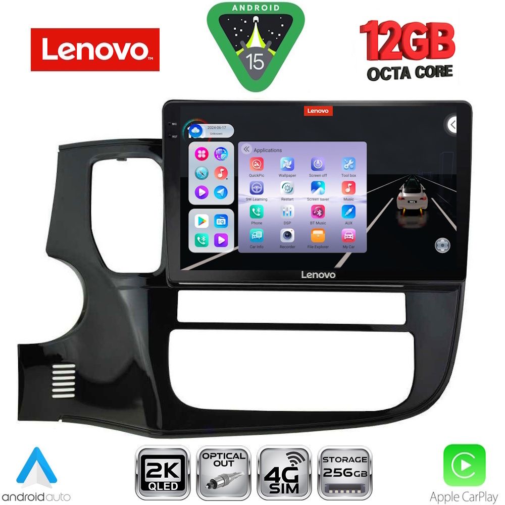 Βλησαρούλης Car Center - LENOVO SSZ 12443_CPA (10inc) MULTIMEDIA TABLET for MITSUBISHI OUTLANDER mod. 2013-2020