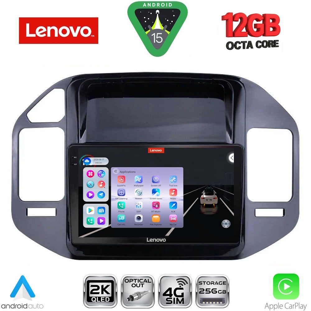Βλησαρούλης Car Center - LENOVO SSZ 12444_CPA (9inc) MULTIMEDIA TABLET for MITSUBISHI PAJERO mod. 1999-2006