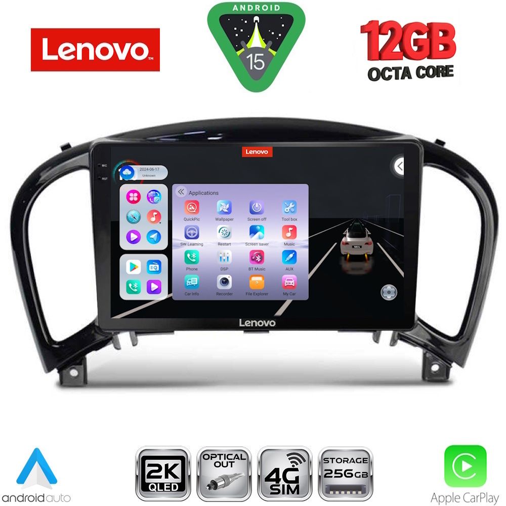 Βλησαρούλης Car Center - LENOVO SSZ 12452_CPA (9inc) MULTIMEDIA TABLET for NISSAN JUKE mod. 2009-2020