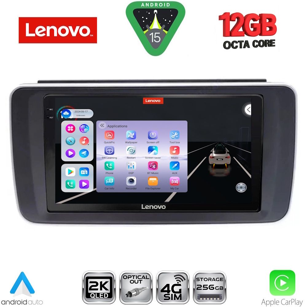 Βλησαρούλης Car Center - LENOVO SSZ 12473_CPA (9inc) MULTIMEDIA TABLET for NISSAN LEAF mod. 2018-2026