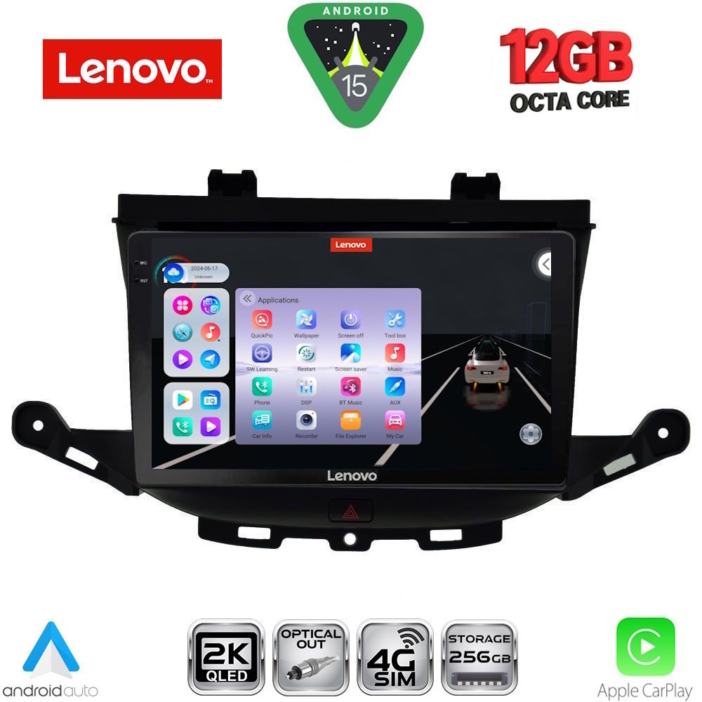 Βλησαρούλης Car Center - LENOVO SSZ 12483_CPA (9inc) MULTIMEDIA TABLET for OPEL ASTRA K mod. 2015-2022