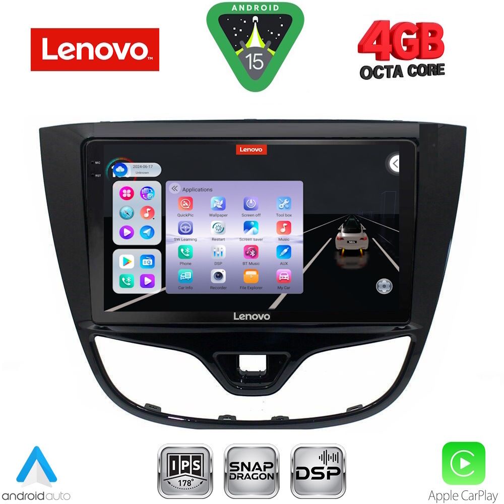 Βλησαρούλης Car Center - LENOVO SSZ 12489_CPA (10inc) MULTIMEDIA TABLET for OPEL KARL mod. 2014-2019