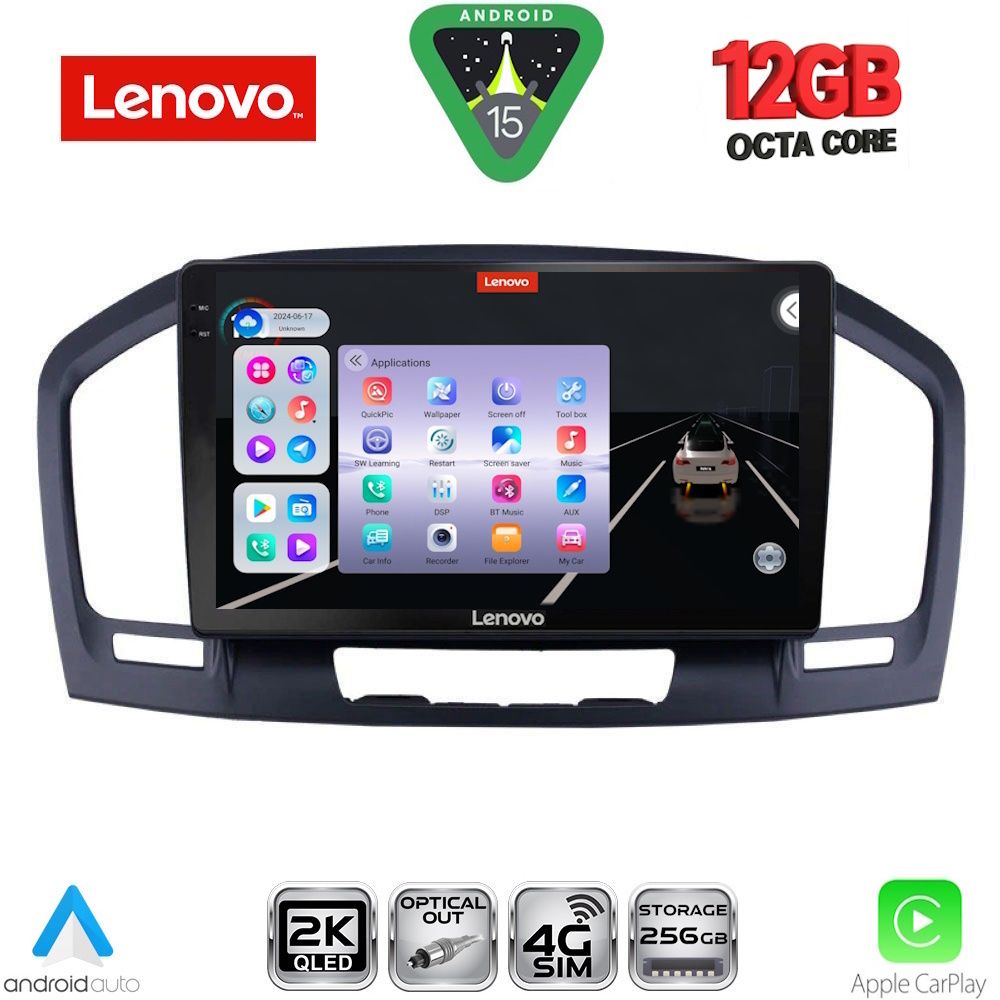 Βλησαρούλης Car Center - LENOVO SSZ 12491BL_CPA (9inc) MULTIMEDIA TABLET for OPEL INSIGNIA  mod.2008-2013 (BLACK)