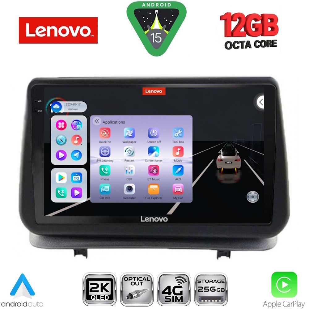 Βλησαρούλης Car Center - LENOVO SSZ 12543_CPA (9inc) MULTIMEDIA TABLET for RENAULT CLIO mod. 2005-2011