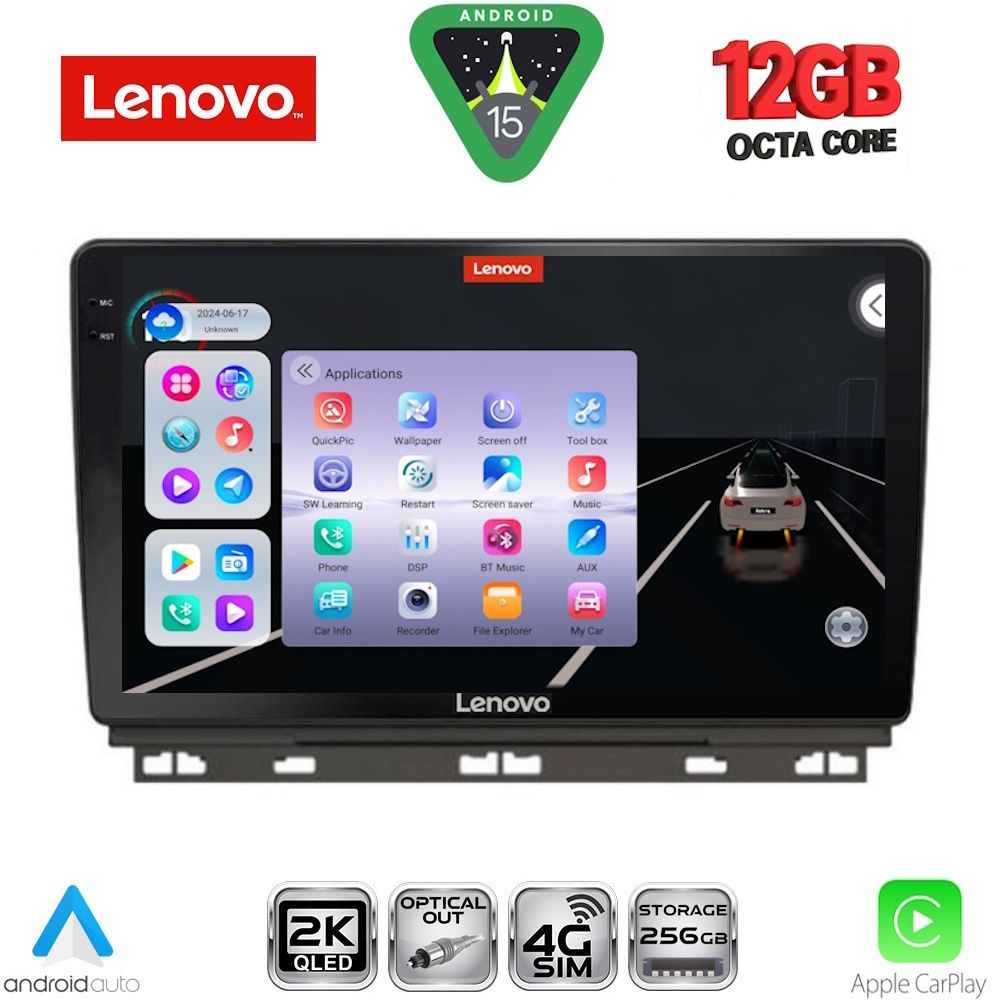 Βλησαρούλης Car Center - LENOVO SSZ 12546_CPA (9inc) MULTIMEDIA TABLET for RENAULT CLIO - CAPTUR  mod. 2019-2026