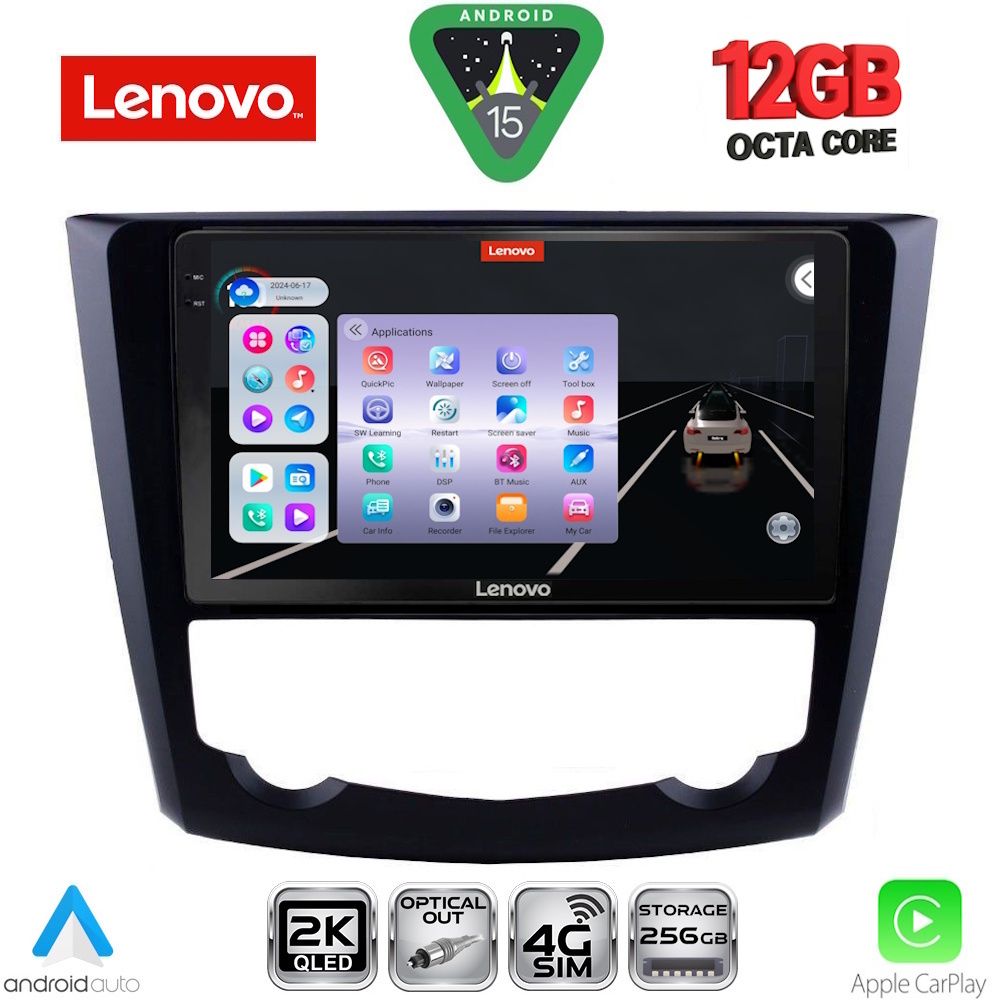 Βλησαρούλης Car Center - LENOVO SSZ 12549_CPA (9inc) MULTIMEDIA TABLET for RENAULT KADJAR mod. 2015-2022