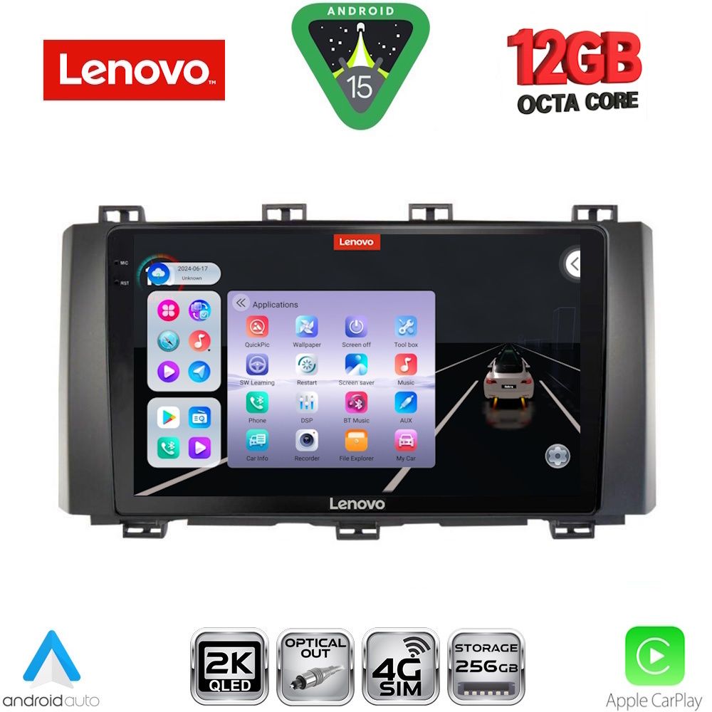 Βλησαρούλης Car Center - LENOVO SSZ 12568_CPA (9inc) MULTIMEDIA TABLET for SEAT ATECA mod. 2017-2026