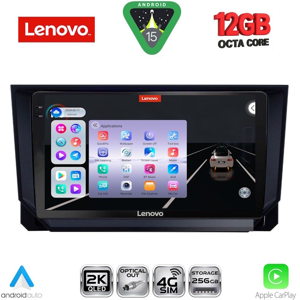Βλησαρούλης Car Center - LENOVO SSZ 12573_CPA (9inc) MULTIMEDIA TABLET for SEAT ARONA - IBIZA mod. 2018-2026