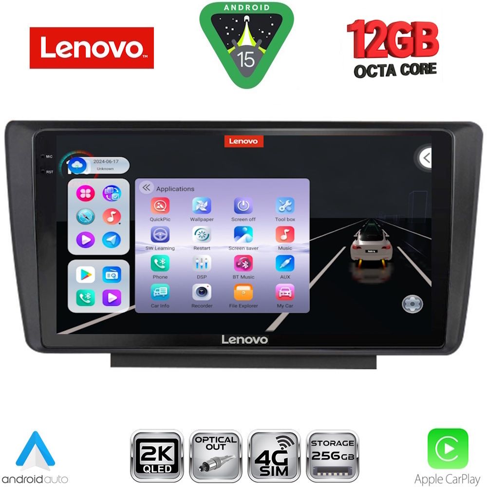 Βλησαρούλης Car Center - LENOVO SSZ 12594_CPA (9inc) MULTIMEDIA TABLET for SKODA OCTAVIA 5 mod. 2005-2012