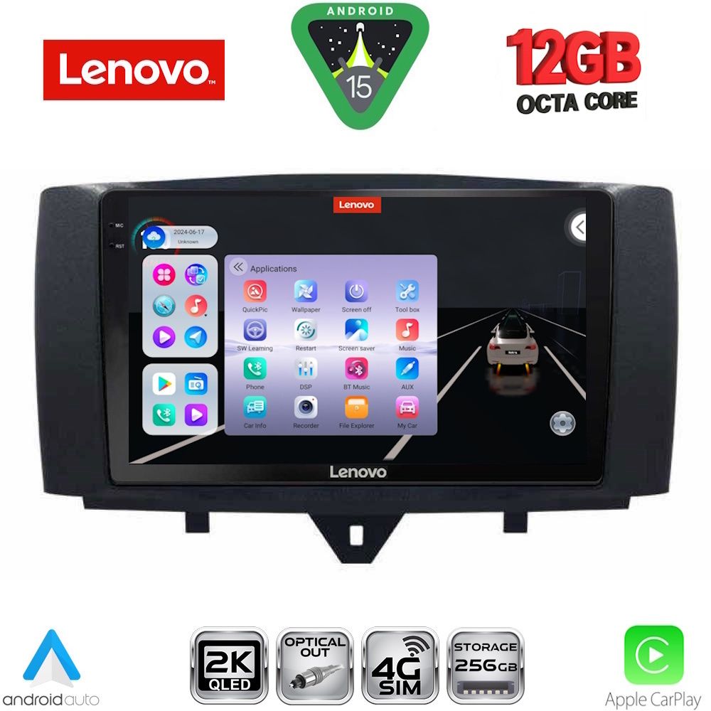Βλησαρούλης Car Center - LENOVO SSZ 12622_CPA (9inc) MULTIMEDIA TABLET for SMART (451) mod. 2010-2015