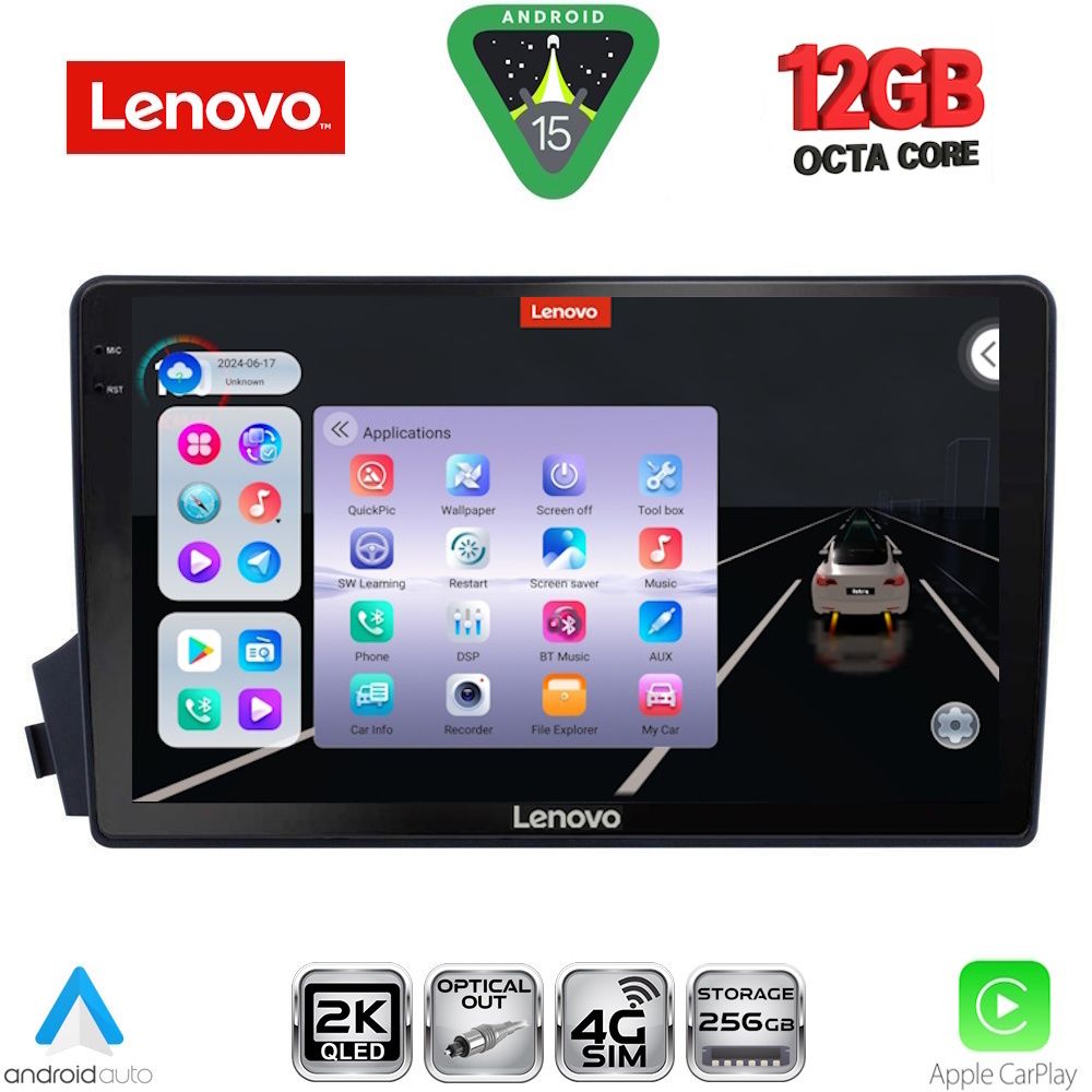 Βλησαρούλης Car Center - LENOVO SSZ 12650_CPA (9inc) MULTIMEDIA TABLET for SSANGYONG ACTYON - KYRON mod. 2006-2015