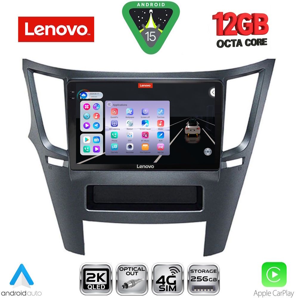 Βλησαρούλης Car Center - LENOVO SSZ 12667_CPA (9inc) MULTIMEDIA TABLET for SUBARU LEGACY – OUTBACK mod. 2009-2014