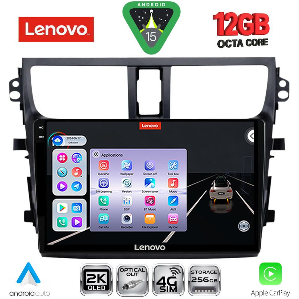 Βλησαρούλης Car Center - LENOVO SSZ 12674_CPA (9inc) MULTIMEDIA TABLET for SUZUKI CELERIO mod. 2015-2021