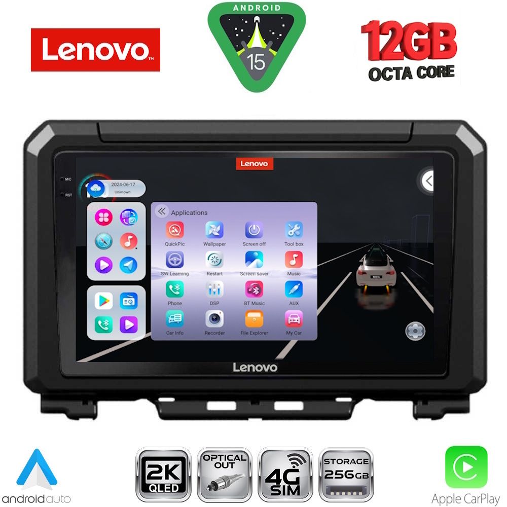 Βλησαρούλης Car Center - LENOVO SSZ 12679_CPA (9inc) MULTIMEDIA TABLET for SUZUKI JIMNY mod. 2017-2026