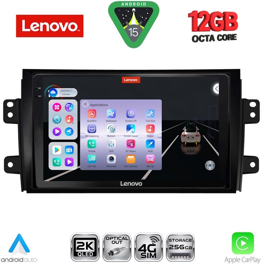 Βλησαρούλης Car Center - LENOVO SSZ 12688_CPA (9inc) MULTIMEDIA TABLET for FIAT SEDICI – SUZUKI SX4 mod. 2005-2013