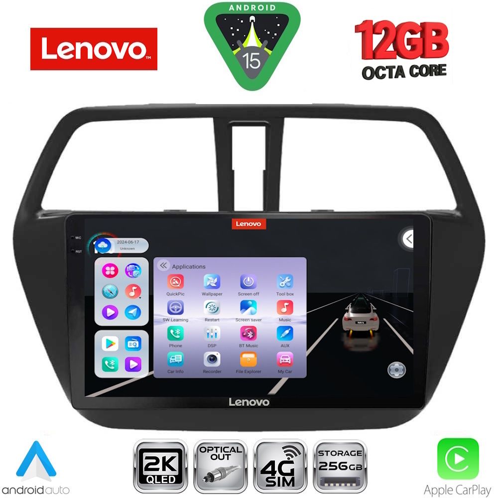 Βλησαρούλης Car Center - LENOVO SSZ 12689_CPA (9inc) MULTIMEDIA TABLET for SUZUKI SX4 S-CROSS mod. 2014-2021