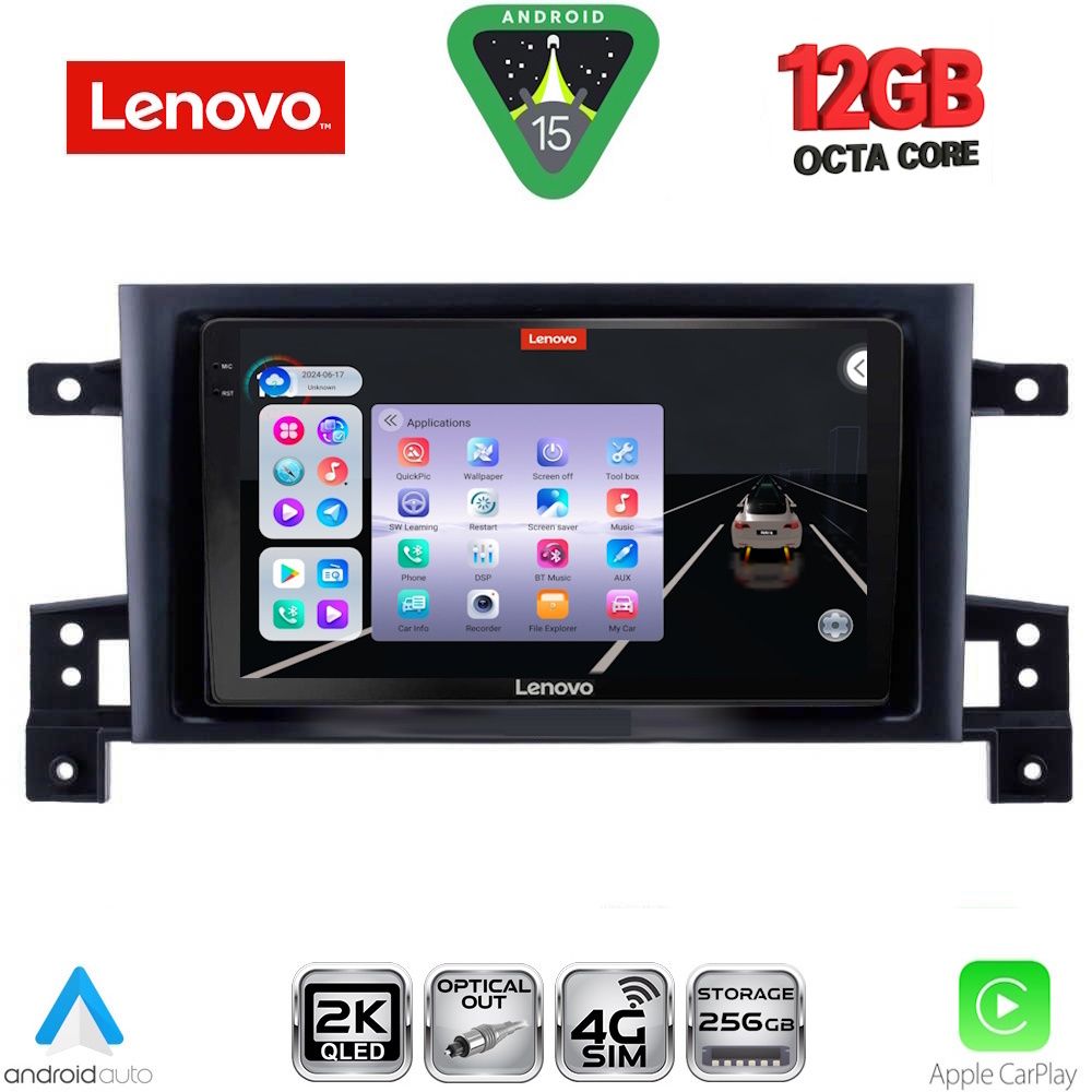 Βλησαρούλης Car Center - LENOVO SSZ 12696_CPA (9inc) MULTIMEDIA TABLET for SUZUKI GRAND VITARA mod. 2005-2015