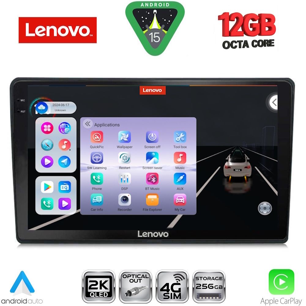 Βλησαρούλης Car Center - LENOVO SSZ 12699_CPA (10inc) MULTIMEDIA TABLET for TOYOTA AURIS mod. 2013-2015