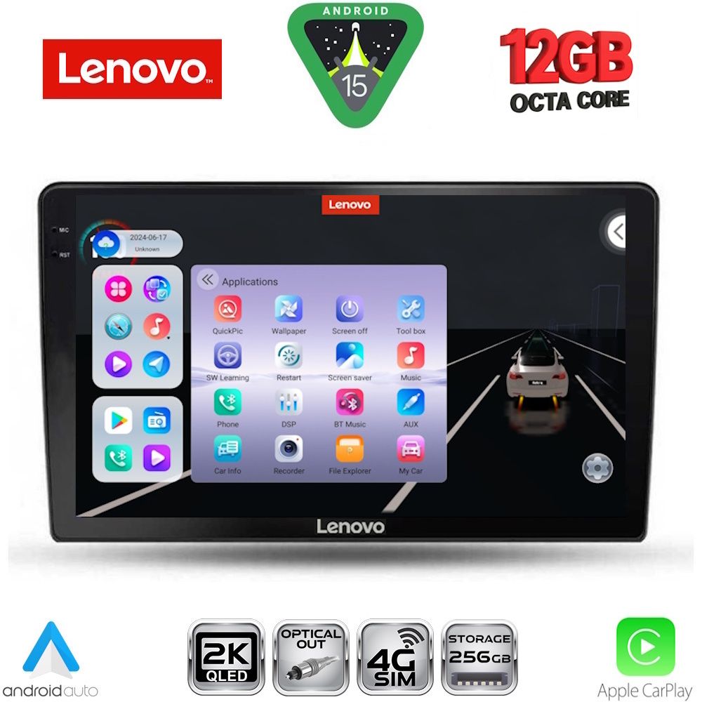 Βλησαρούλης Car Center - LENOVO SSZ 12702_CPA (9inc) MULTIMEDIA TABLET for TOYOTA AURIS mod. 2007-2012