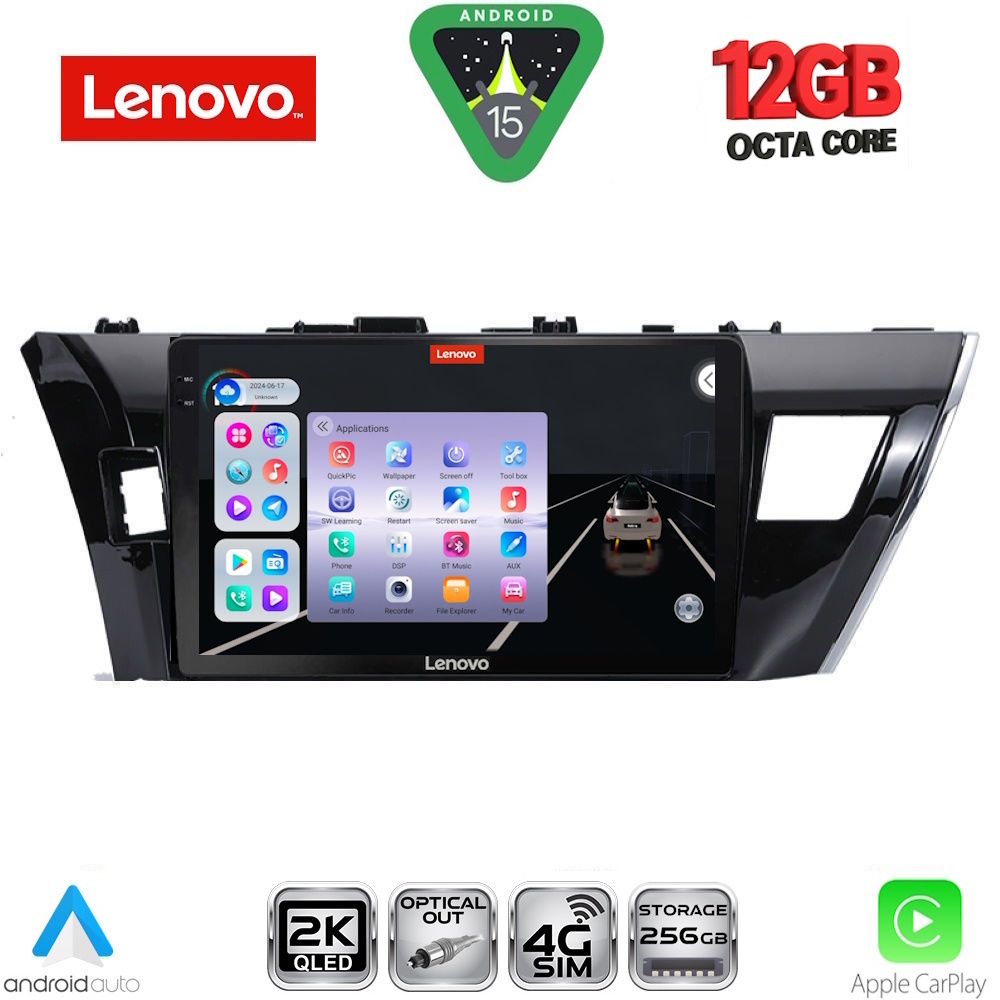 Βλησαρούλης Car Center - LENOVO SSZ 12714SM_CPA (10inc) MULTIMEDIA TABLET for TOYOTA COROLLA mod. 2013-2016