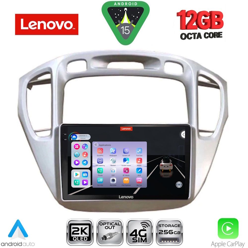 Βλησαρούλης Car Center - LENOVO SSZ 12718_CPA (9inc) MULTIMEDIA TABLET for TOYOTA HIGHLANDER mod. 2002-2009