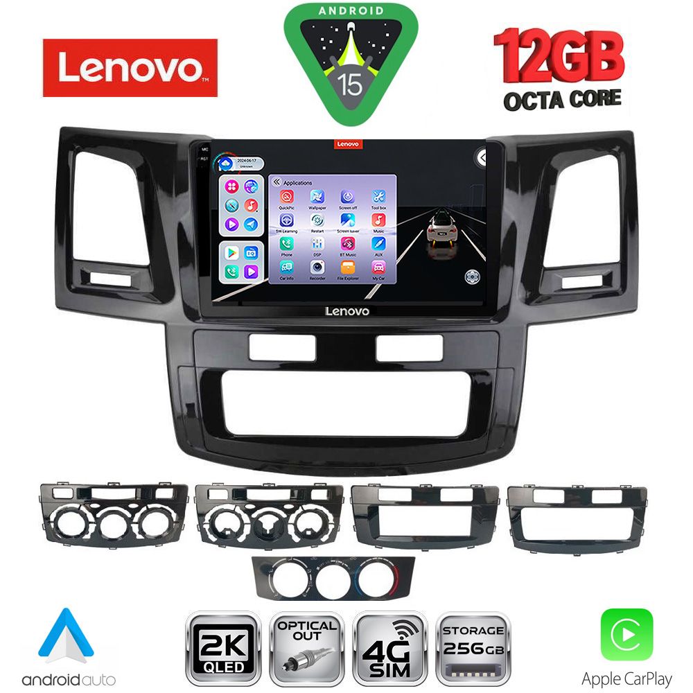 Βλησαρούλης Car Center - LENOVO SSZ 12720_CPA (9inc) MULTIMEDIA TABLET for TOYOTA HILUX mod. 2005-2016